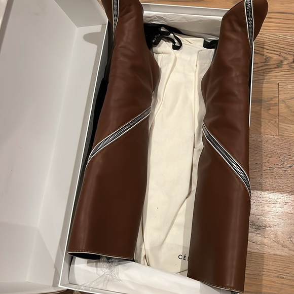 Celine leather zipper boots Size 36 - Picture 9 of 10